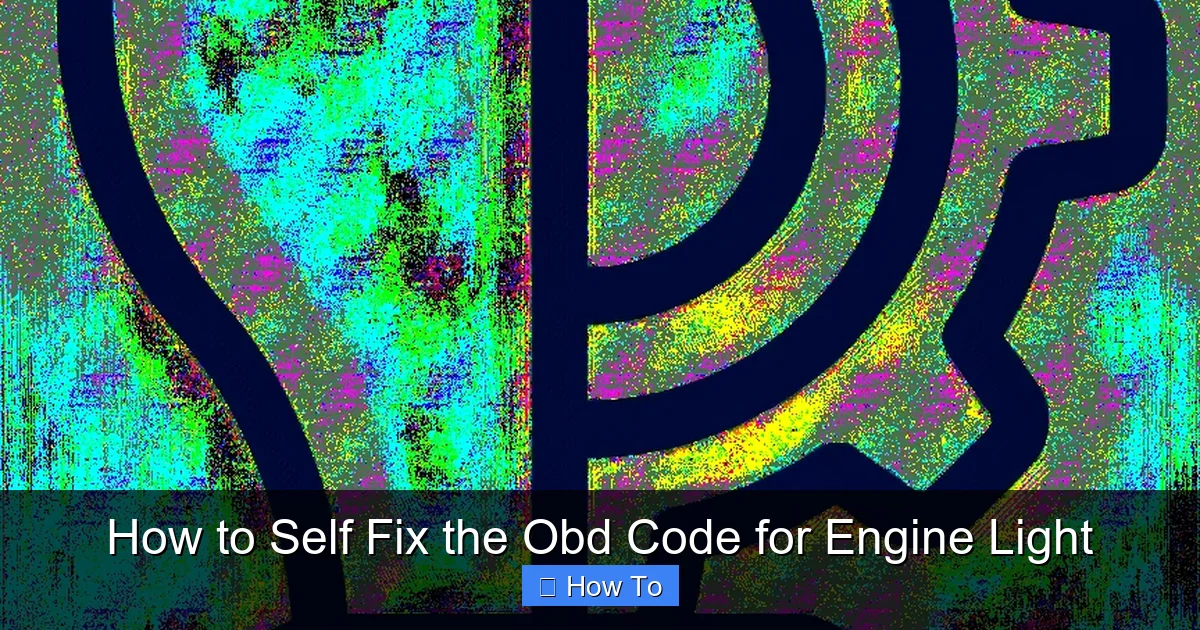 How to Self Fix the Obd Code for Engine Light