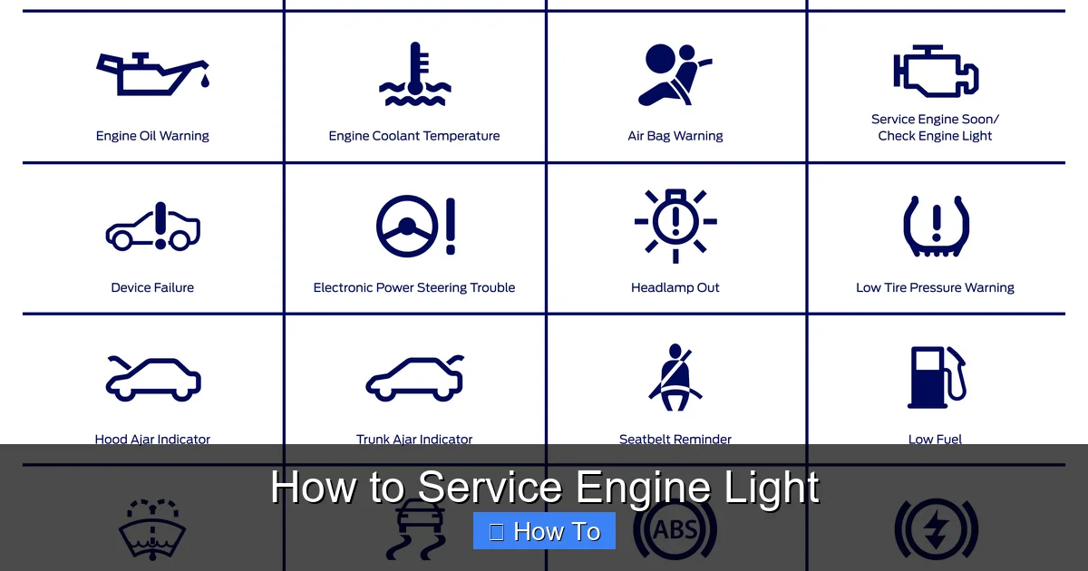 How to Service Engine Light