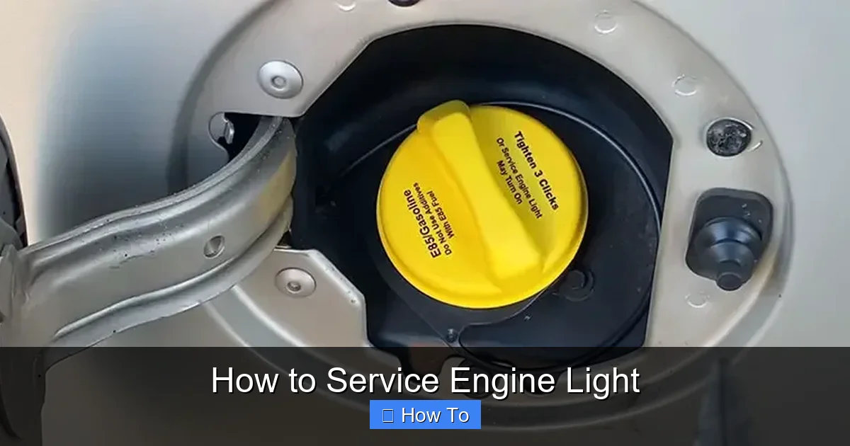How to Service Engine Light