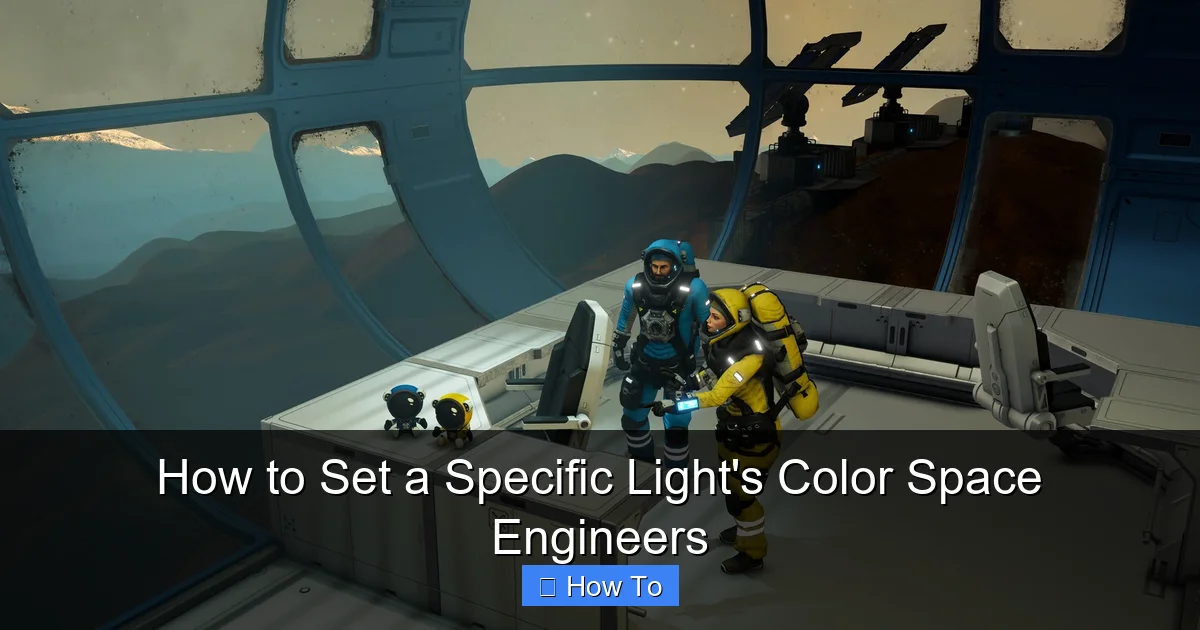 How to Set a Specific Light's Color Space Engineers