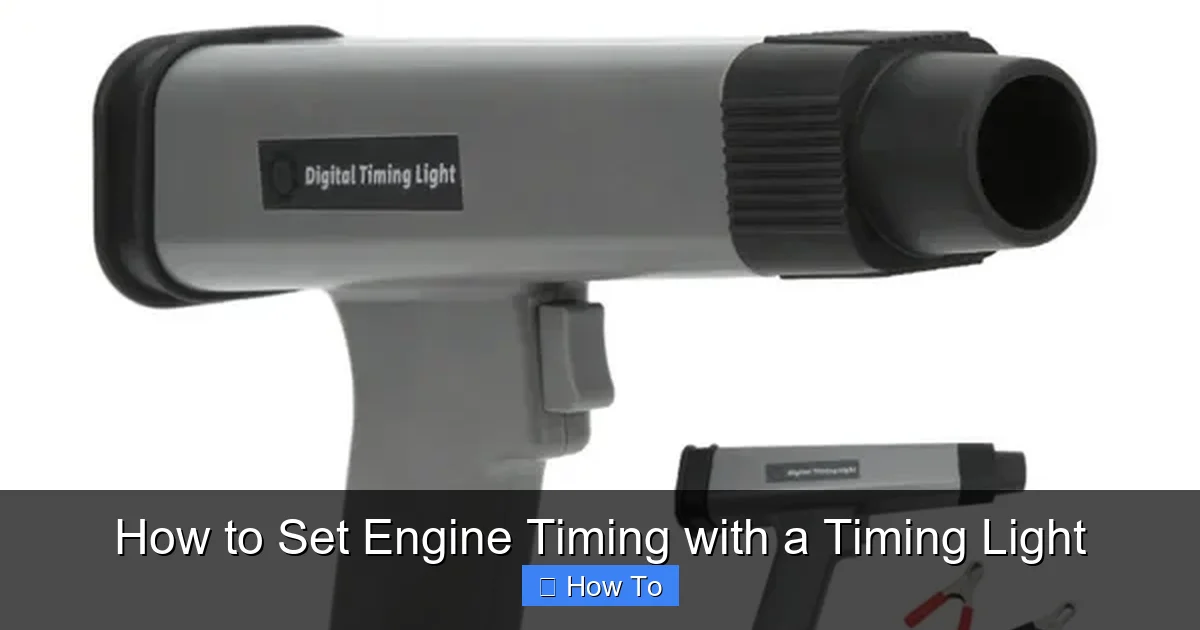 How to Set Engine Timing with a Timing Light