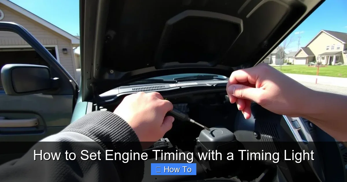 How to Set Engine Timing with a Timing Light