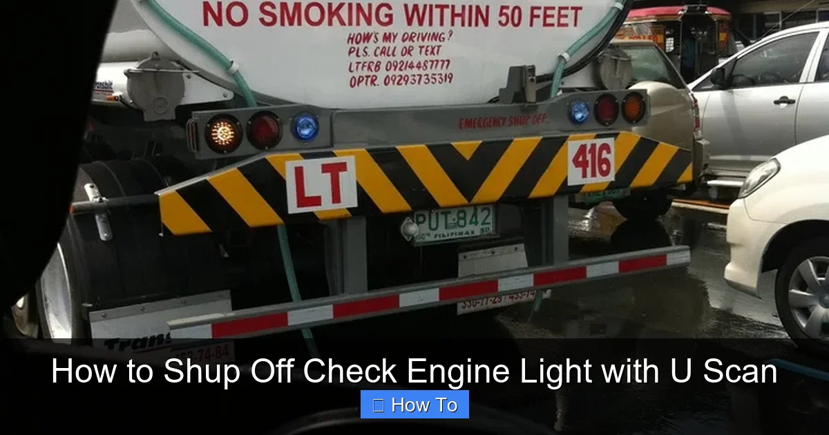 How to Shup Off Check Engine Light with U Scan