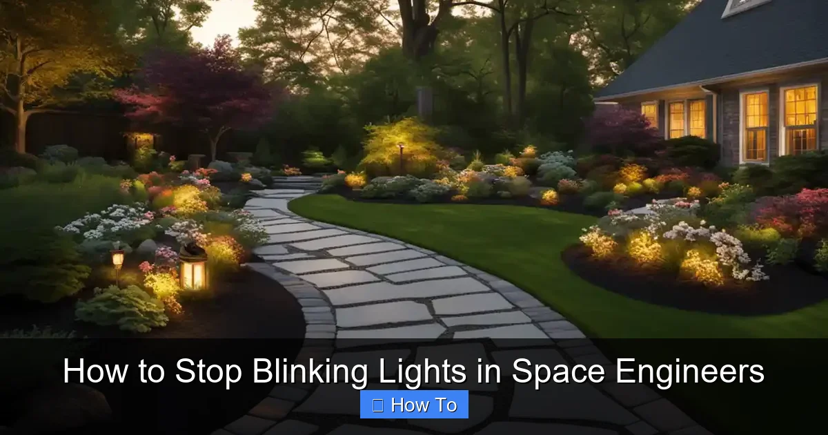 How to Stop Blinking Lights in Space Engineers