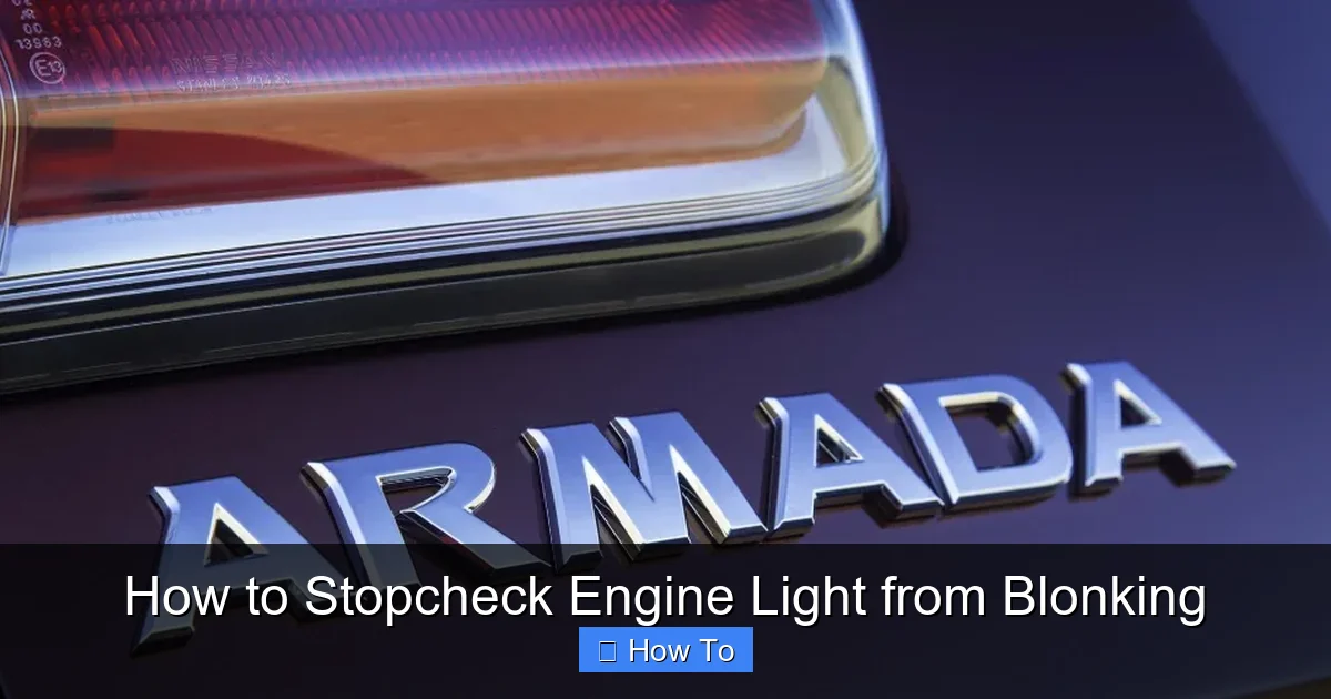 How to Stopcheck Engine Light from Blonking