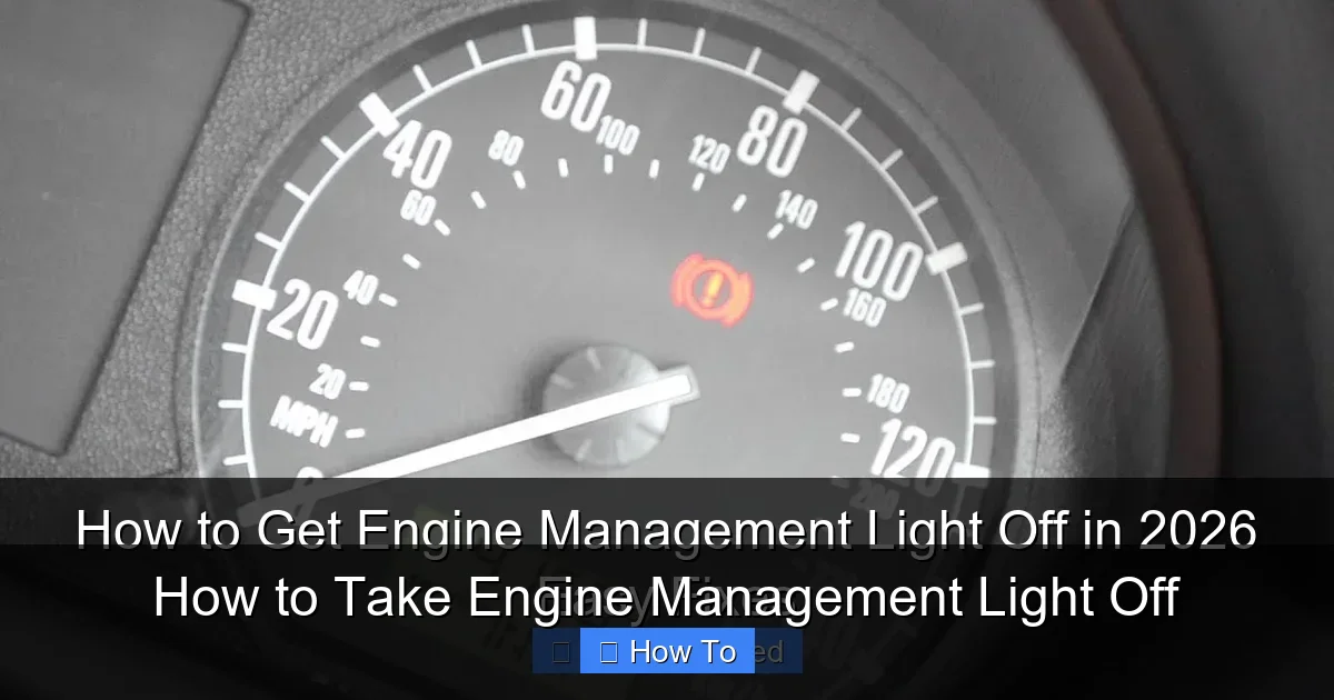 How to Take Engine Management Light Off