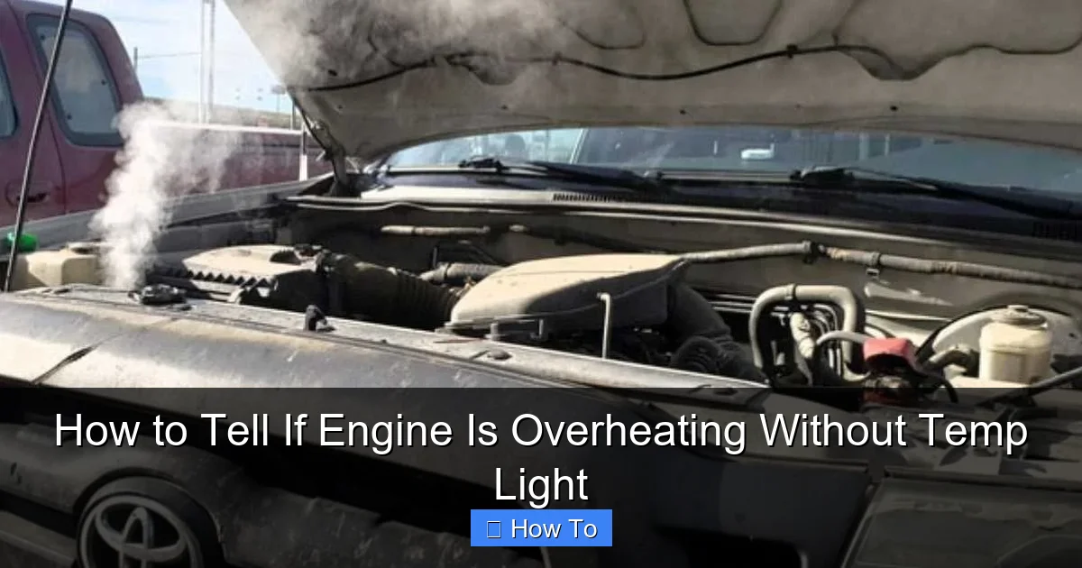 How to Tell If Engine Is Overheating Without Temp Light
