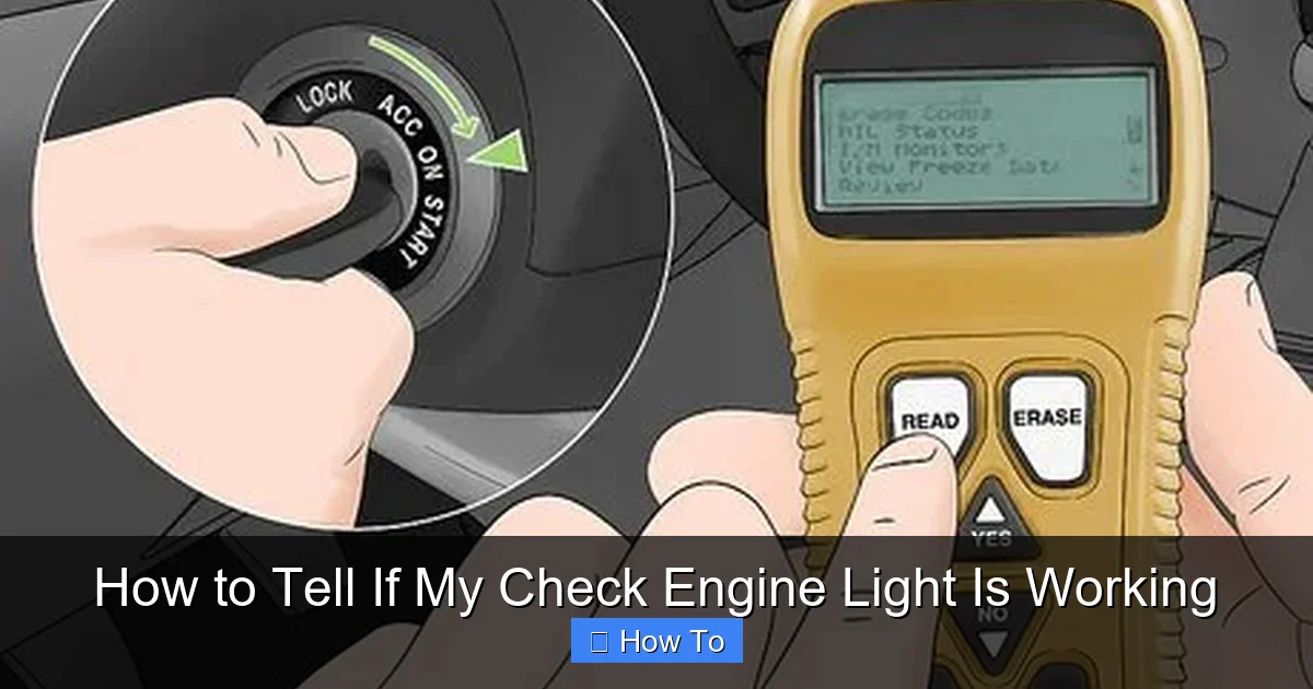 How to Tell If My Check Engine Light Is Working