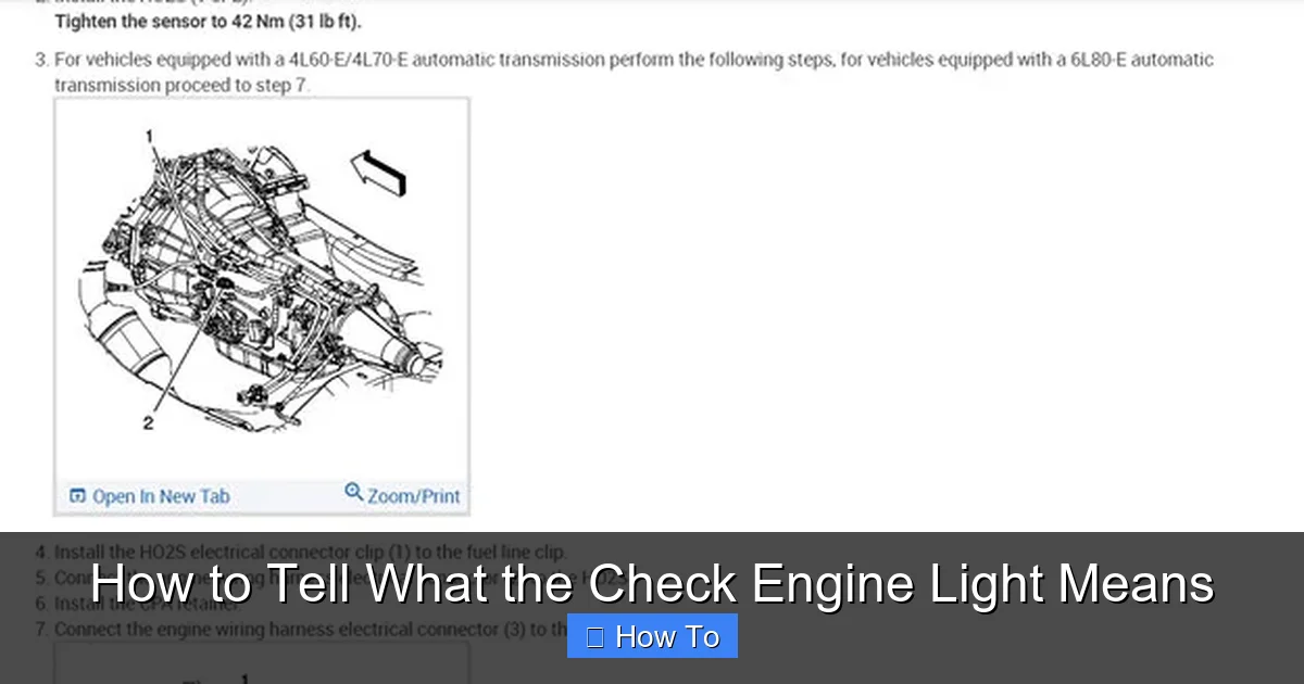 How to Tell What the Check Engine Light Means