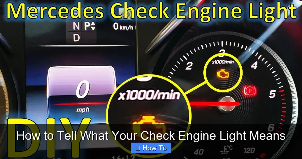 How to Tell What Your Check Engine Light Means
