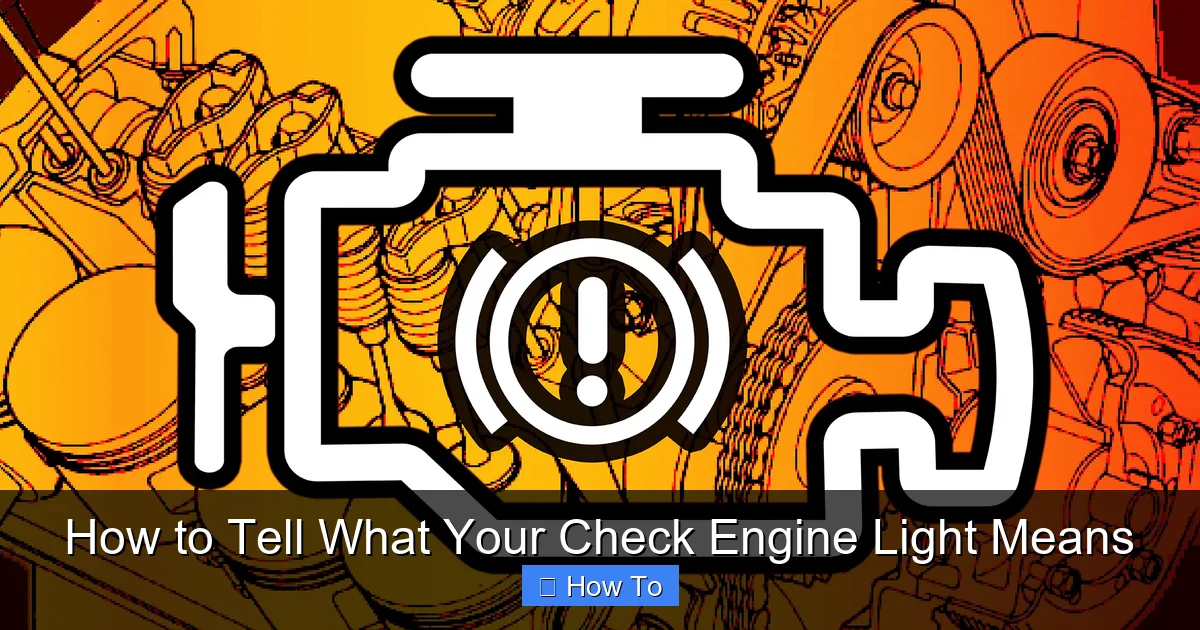 How to Tell What Your Check Engine Light Means