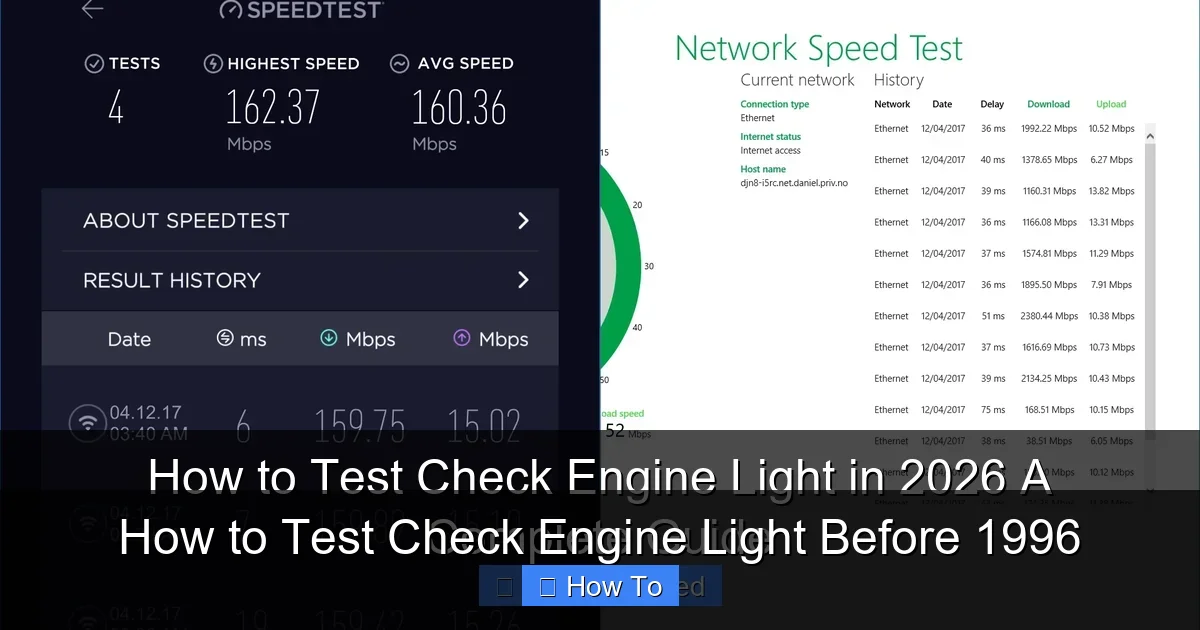 How to Test Check Engine Light Before 1996