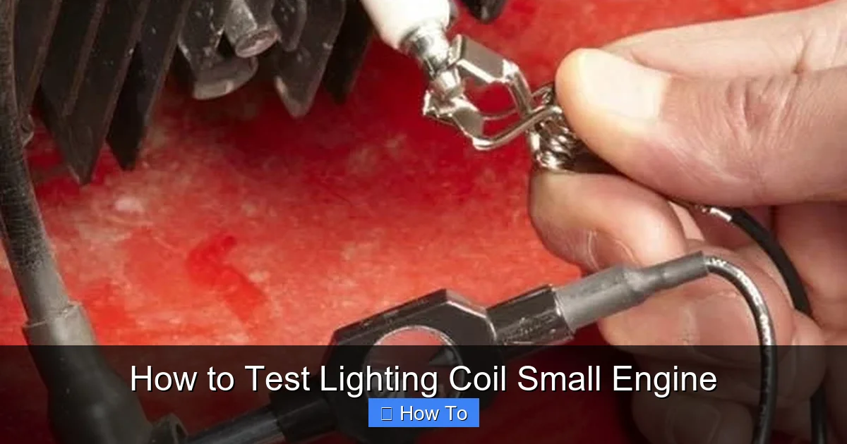 How to Test Lighting Coil Small Engine
