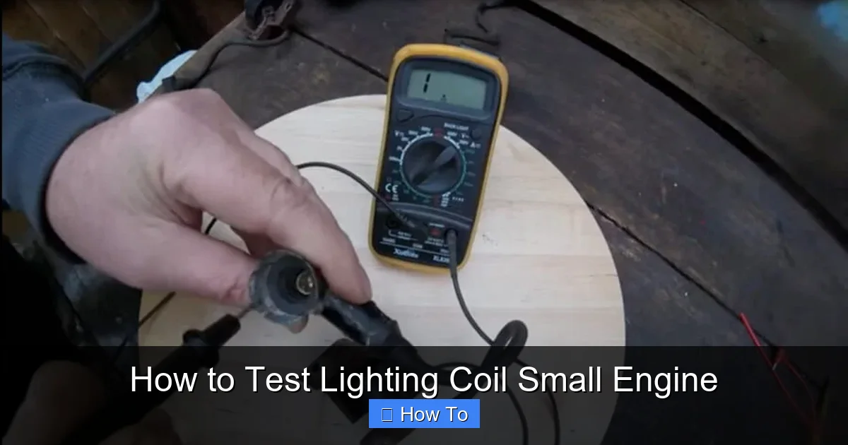 How to Test Lighting Coil Small Engine