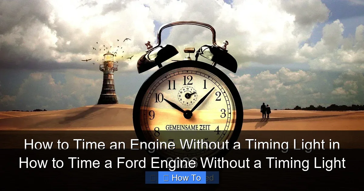 How to Time a Ford Engine Without a Timing Light