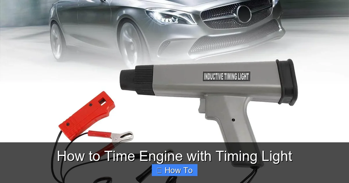 How to Time Engine with Timing Light
