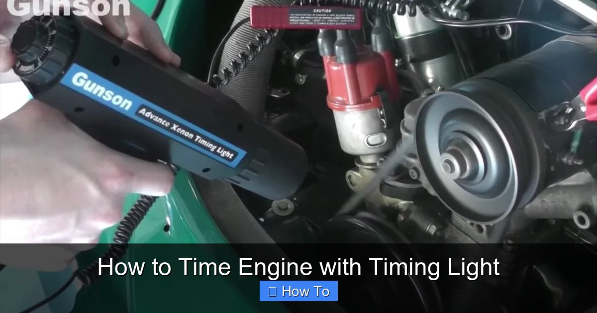 How to Time Engine with Timing Light