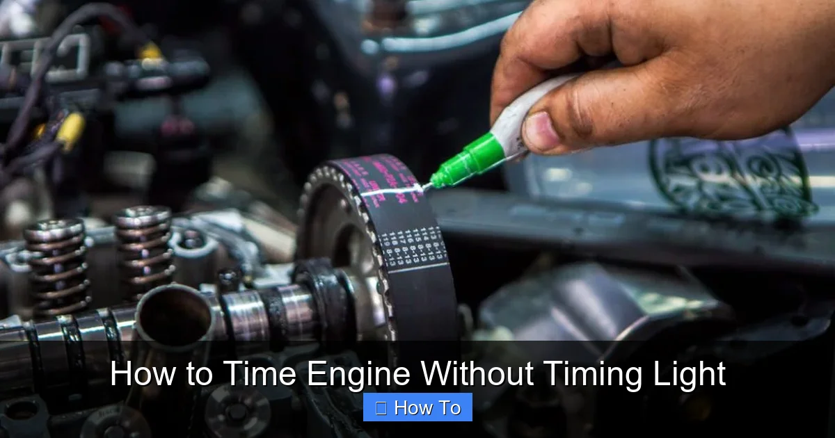 How to Time Engine Without Timing Light