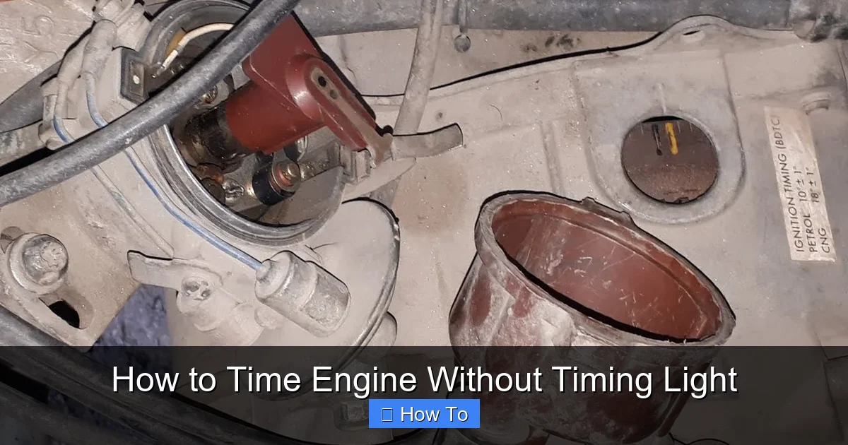 How to Time Engine Without Timing Light