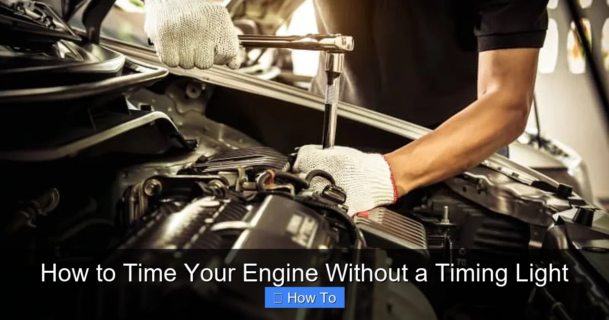 How to Time Your Engine Without a Timing Light