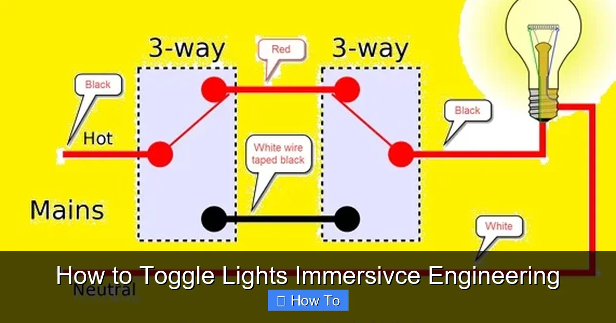 How to Toggle Lights Immersivce Engineering