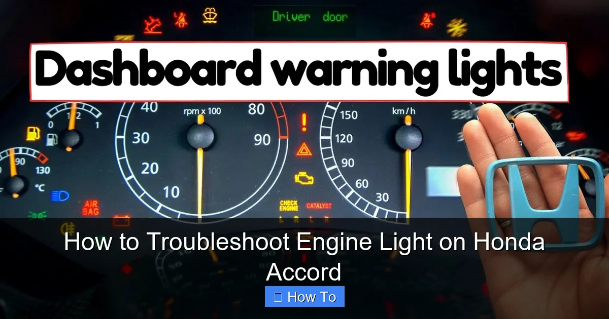 How to Troubleshoot Engine Light on Honda Accord