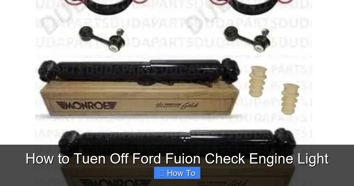 How to Tuen Off Ford Fuion Check Engine Light