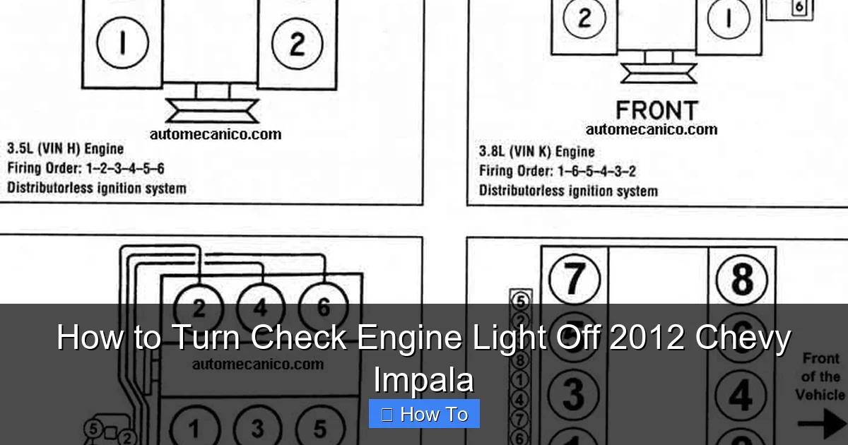 How to Turn Check Engine Light Off 2012 Chevy Impala