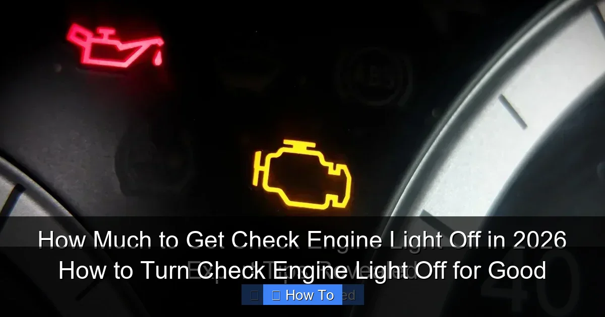 How to Turn Check Engine Light Off for Good