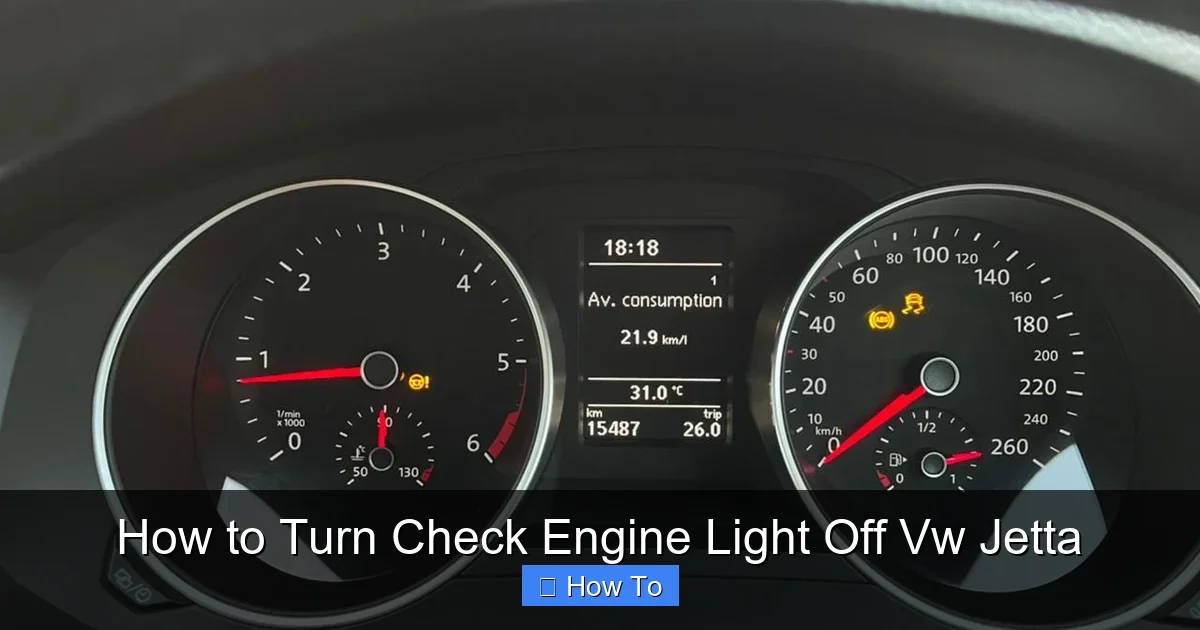How to Turn Check Engine Light Off Vw Jetta