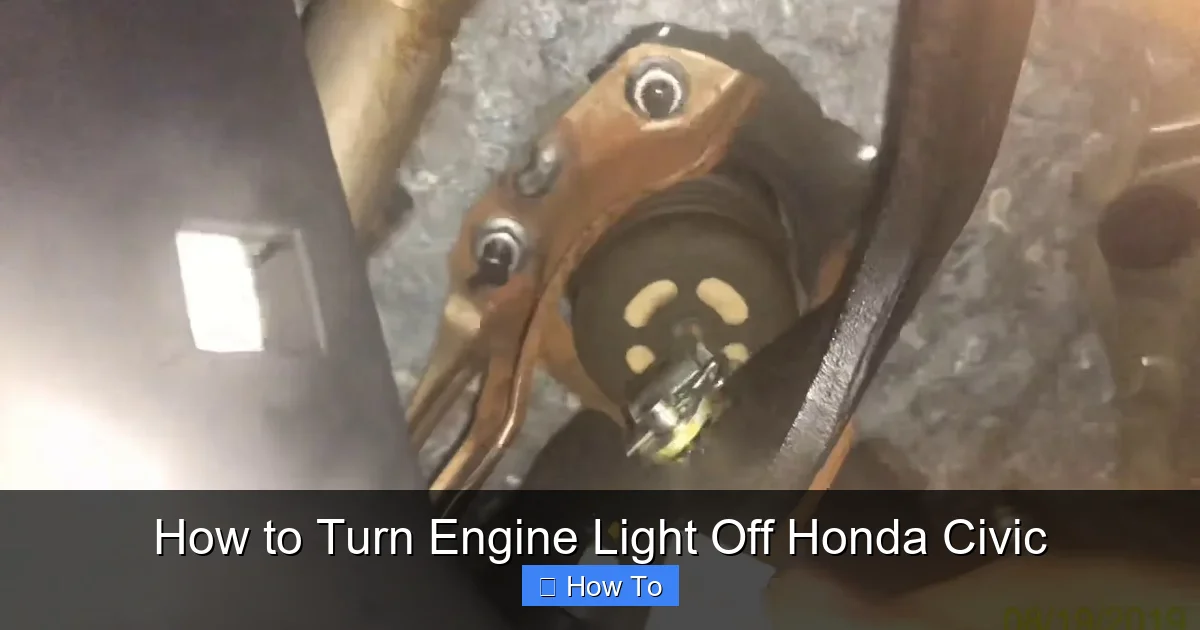 How to Turn Engine Light Off Honda Civic