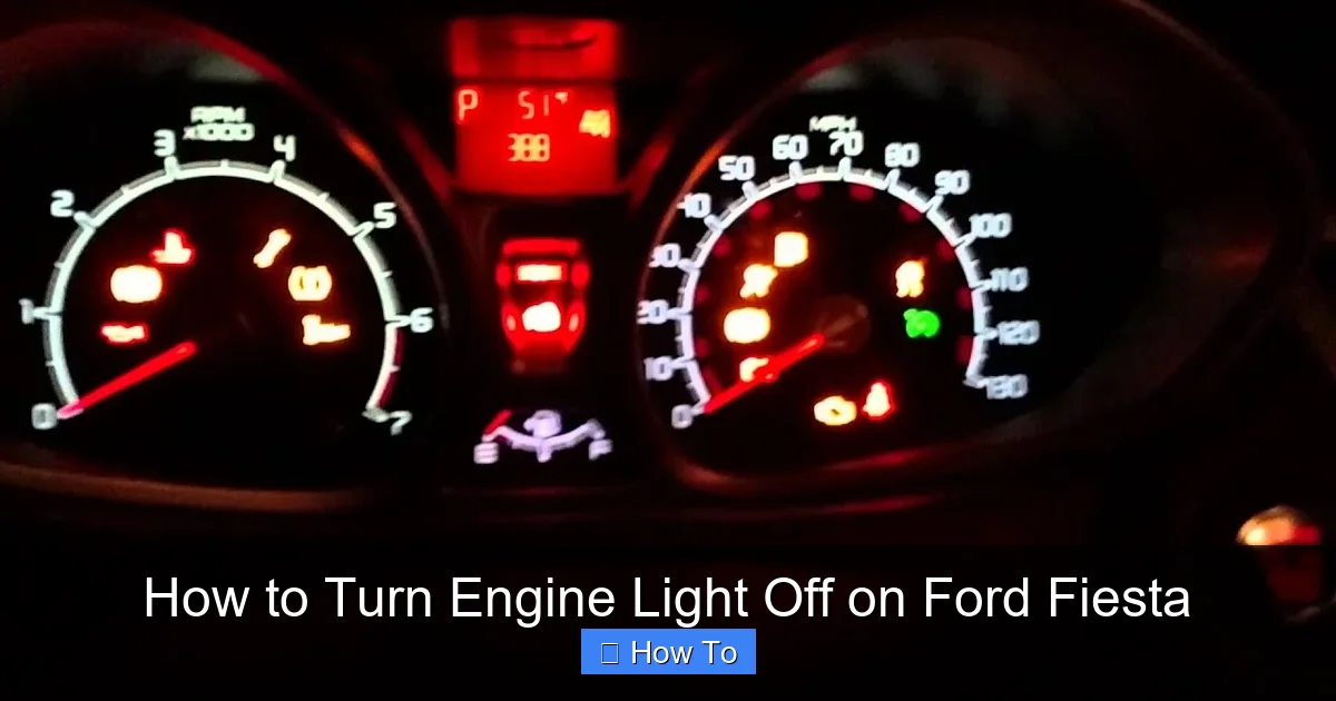 How to Turn Engine Light Off on Ford Fiesta