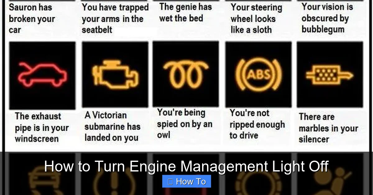 How to Turn Engine Management Light Off