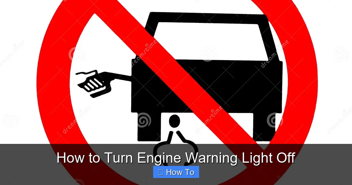 How to Turn Engine Warning Light Off