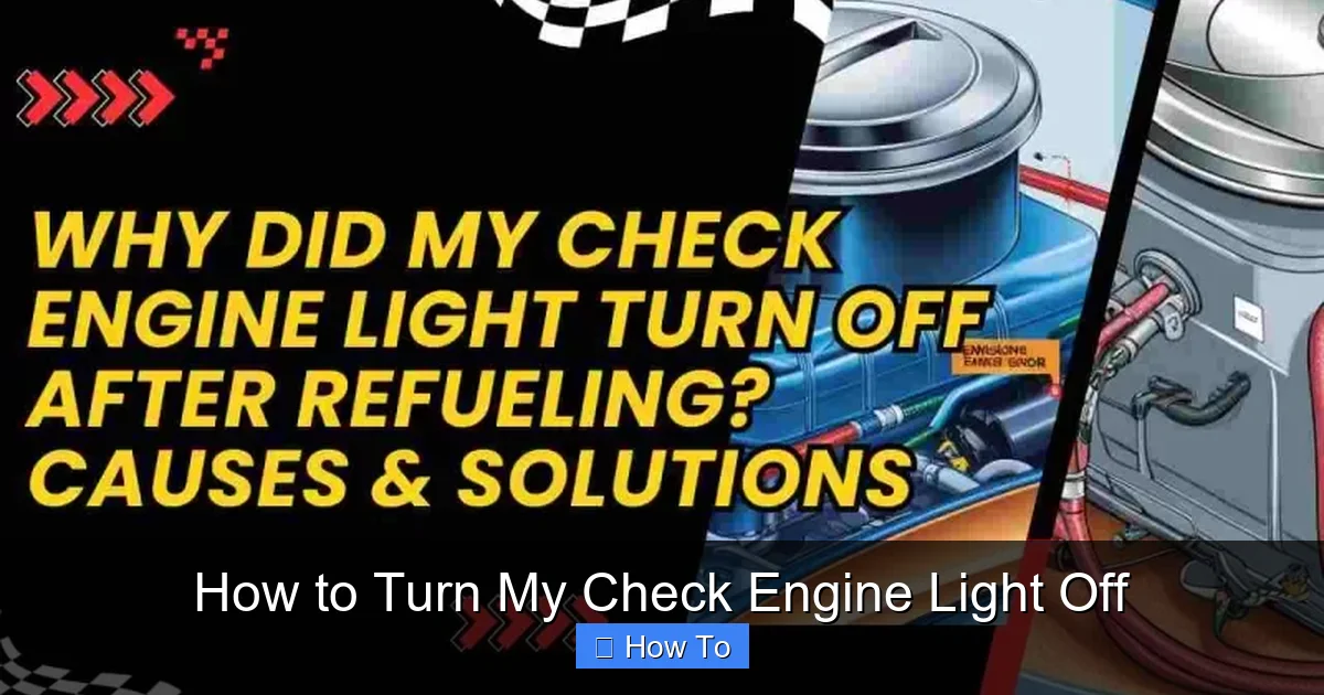 How to Turn My Check Engine Light Off