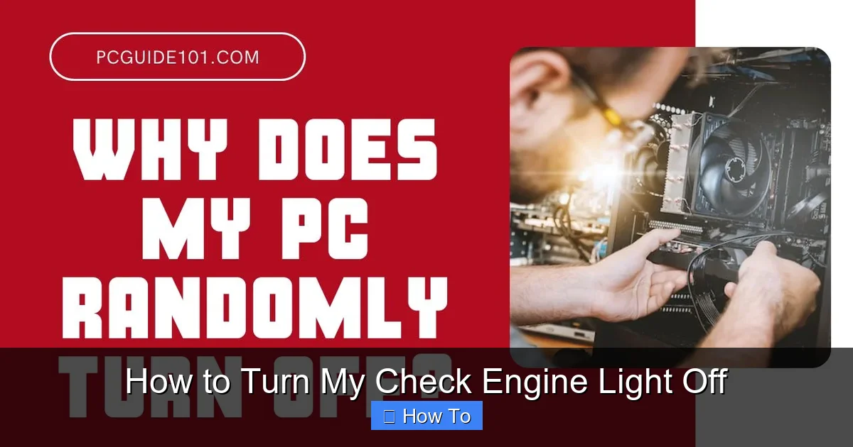 How to Turn My Check Engine Light Off