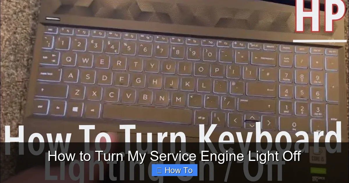How to Turn My Service Engine Light Off