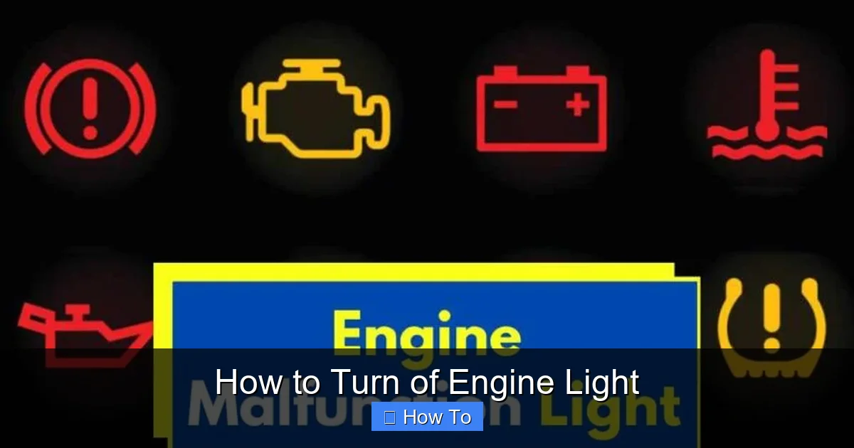 How to Turn of Engine Light