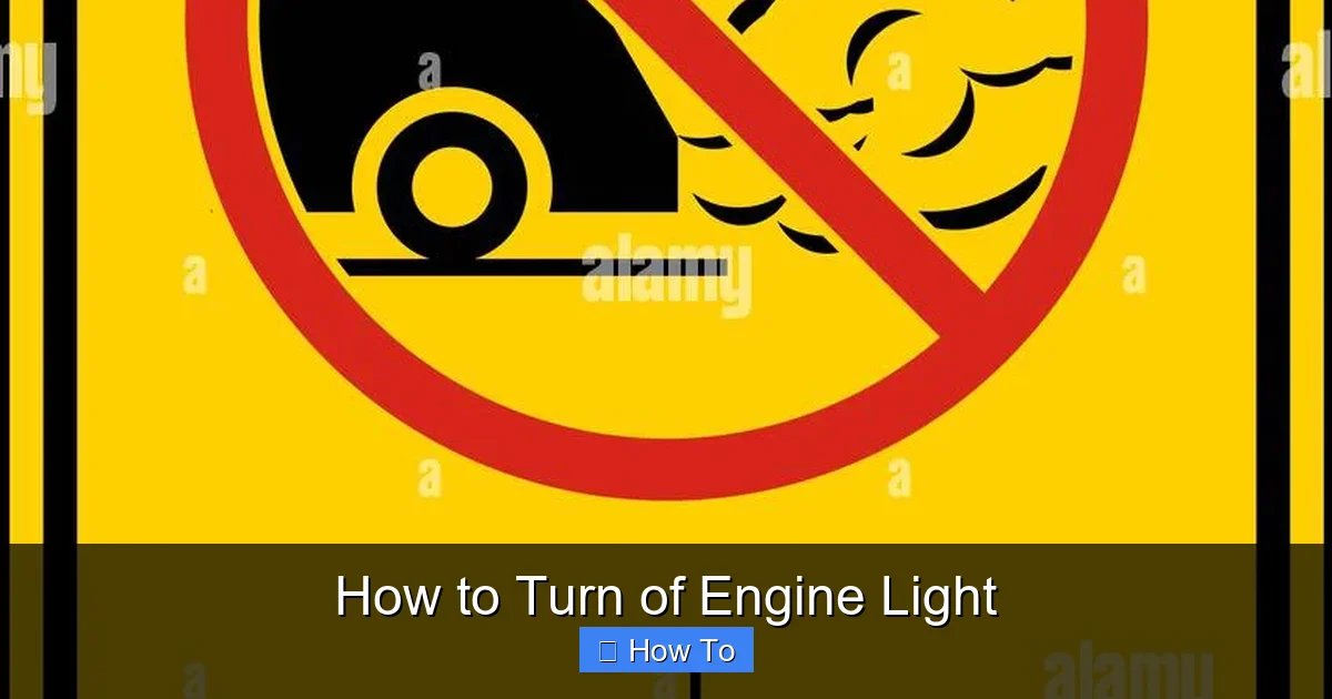 How to Turn of Engine Light