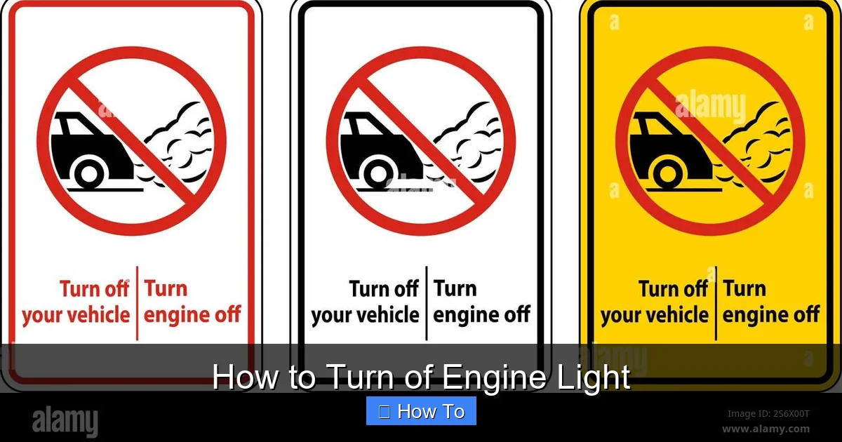 How to Turn of Engine Light
