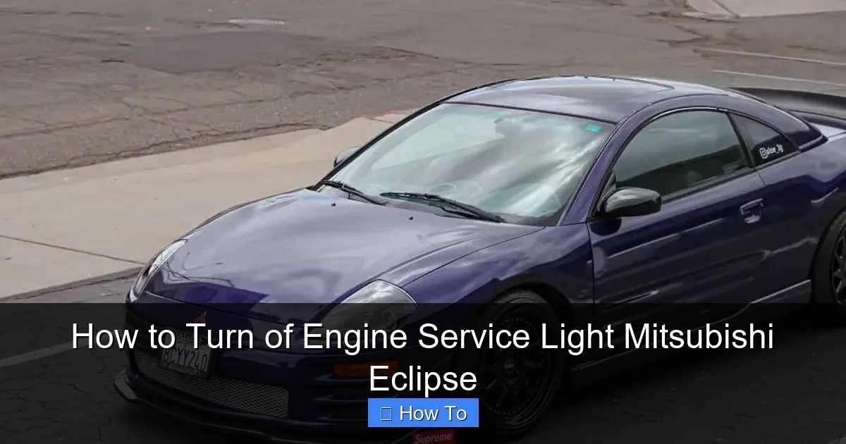 How to Turn of Engine Service Light Mitsubishi Eclipse