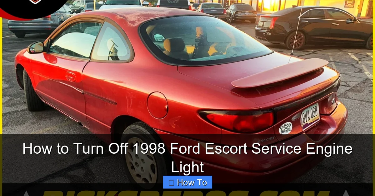 How to Turn Off 1998 Ford Escort Service Engine Light