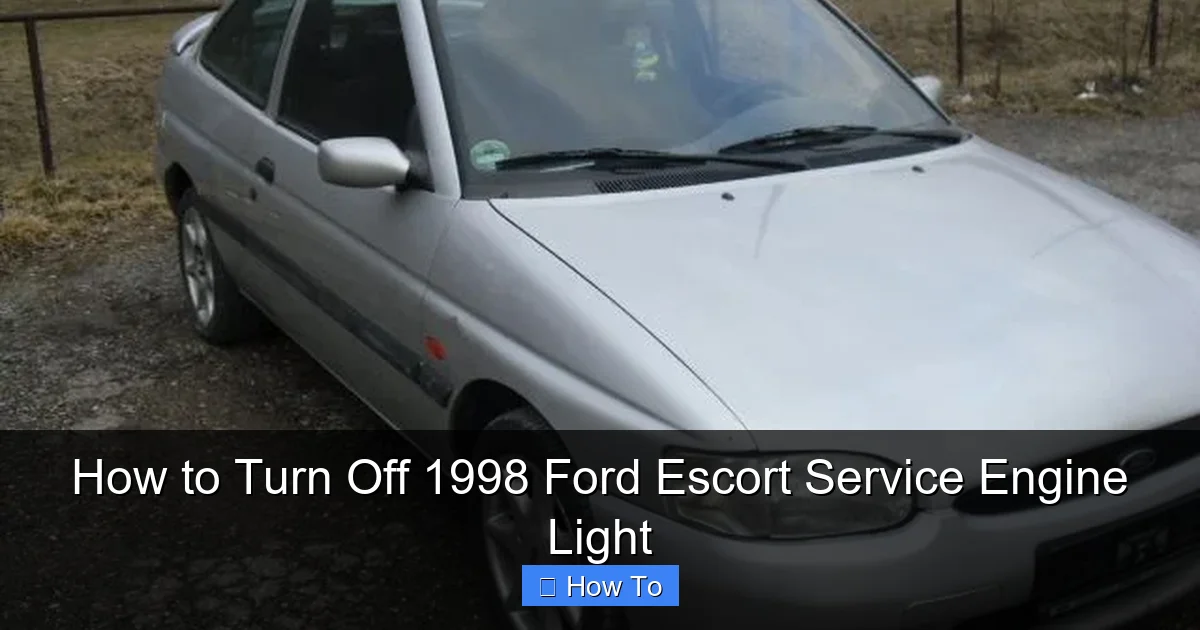 How to Turn Off 1998 Ford Escort Service Engine Light