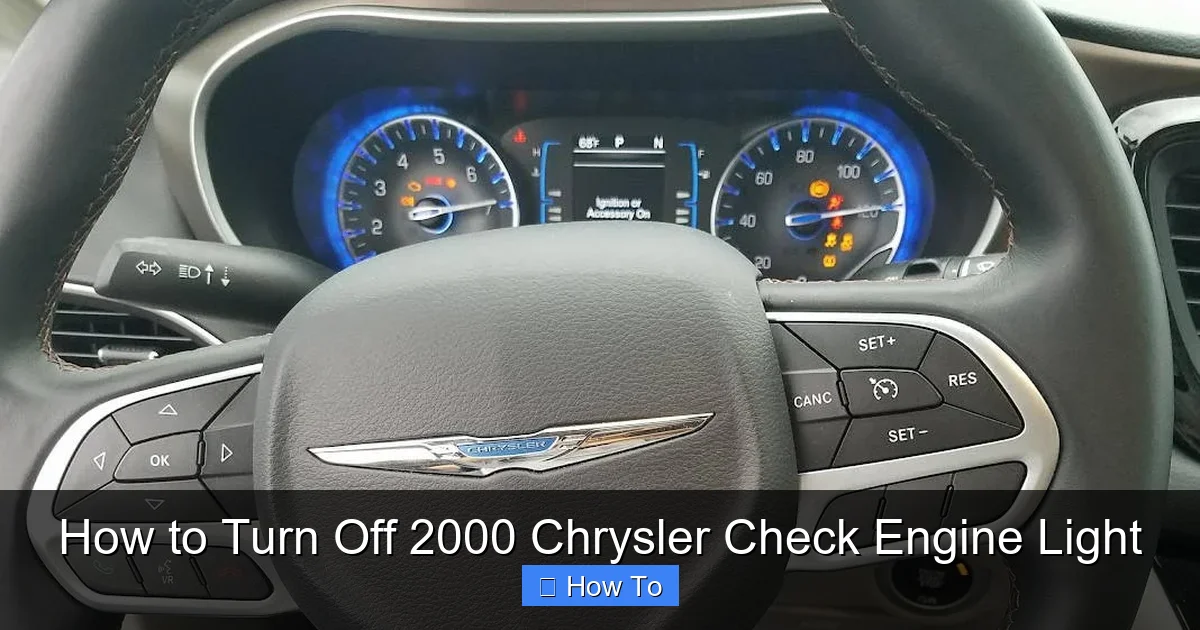 How to Turn Off 2000 Chrysler Check Engine Light