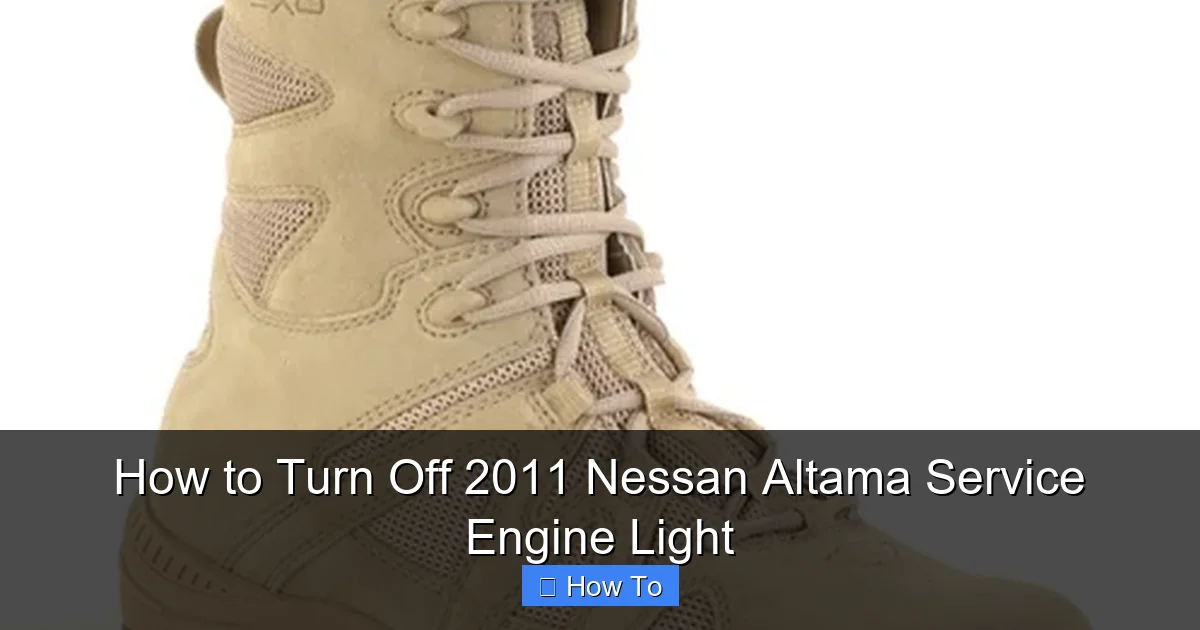 How to Turn Off 2011 Nessan Altama Service Engine Light
