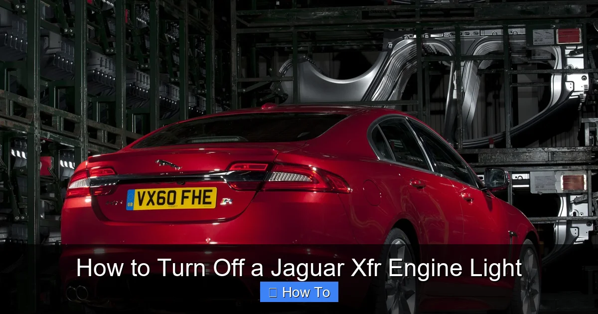 How to Turn Off a Jaguar Xfr Engine Light