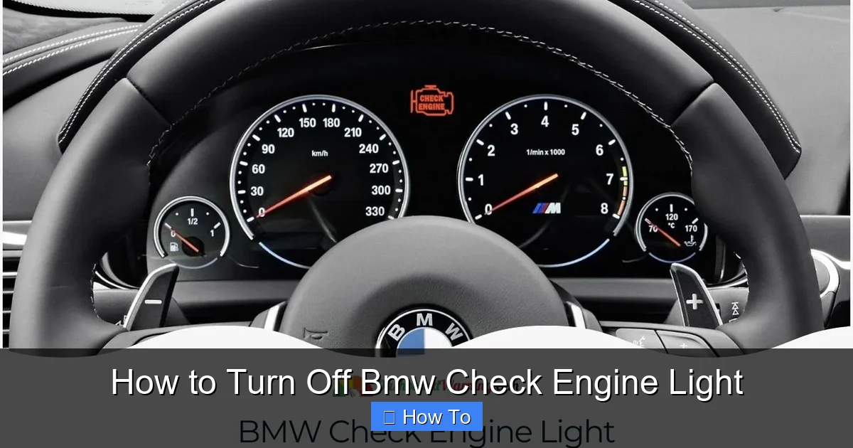 How to Turn Off Bmw Check Engine Light