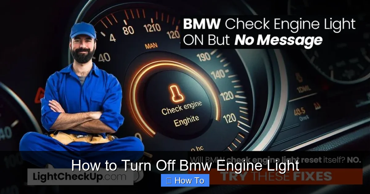 How to Turn Off Bmw Engine Light