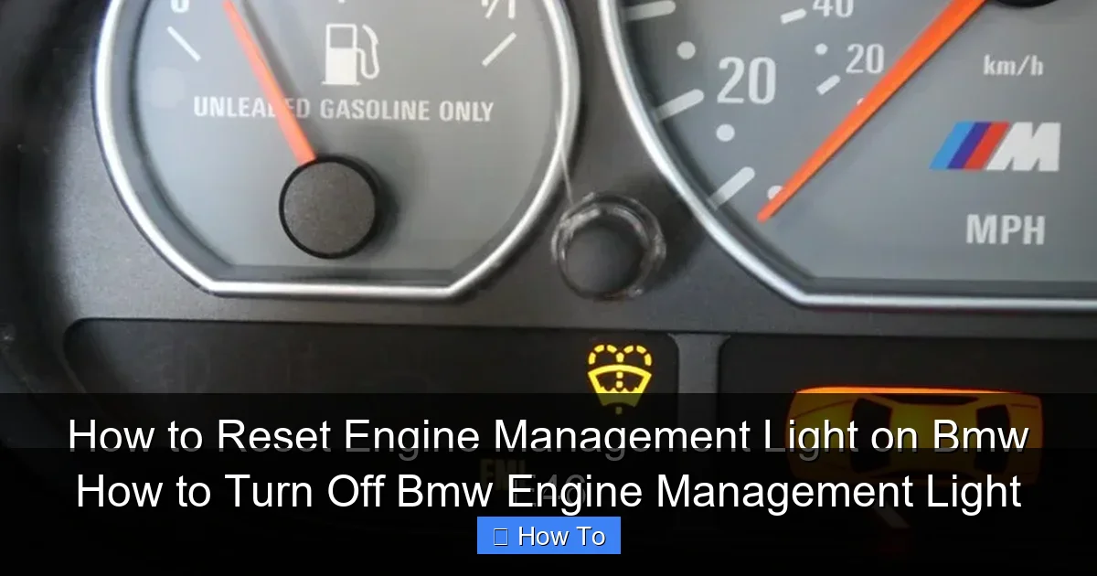 How to Turn Off Bmw Engine Management Light