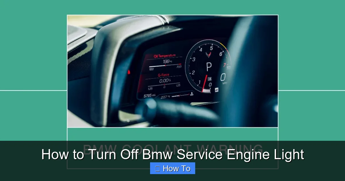 How to Turn Off Bmw Service Engine Light